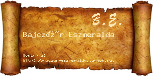 Bajczár Eszmeralda névjegykártya